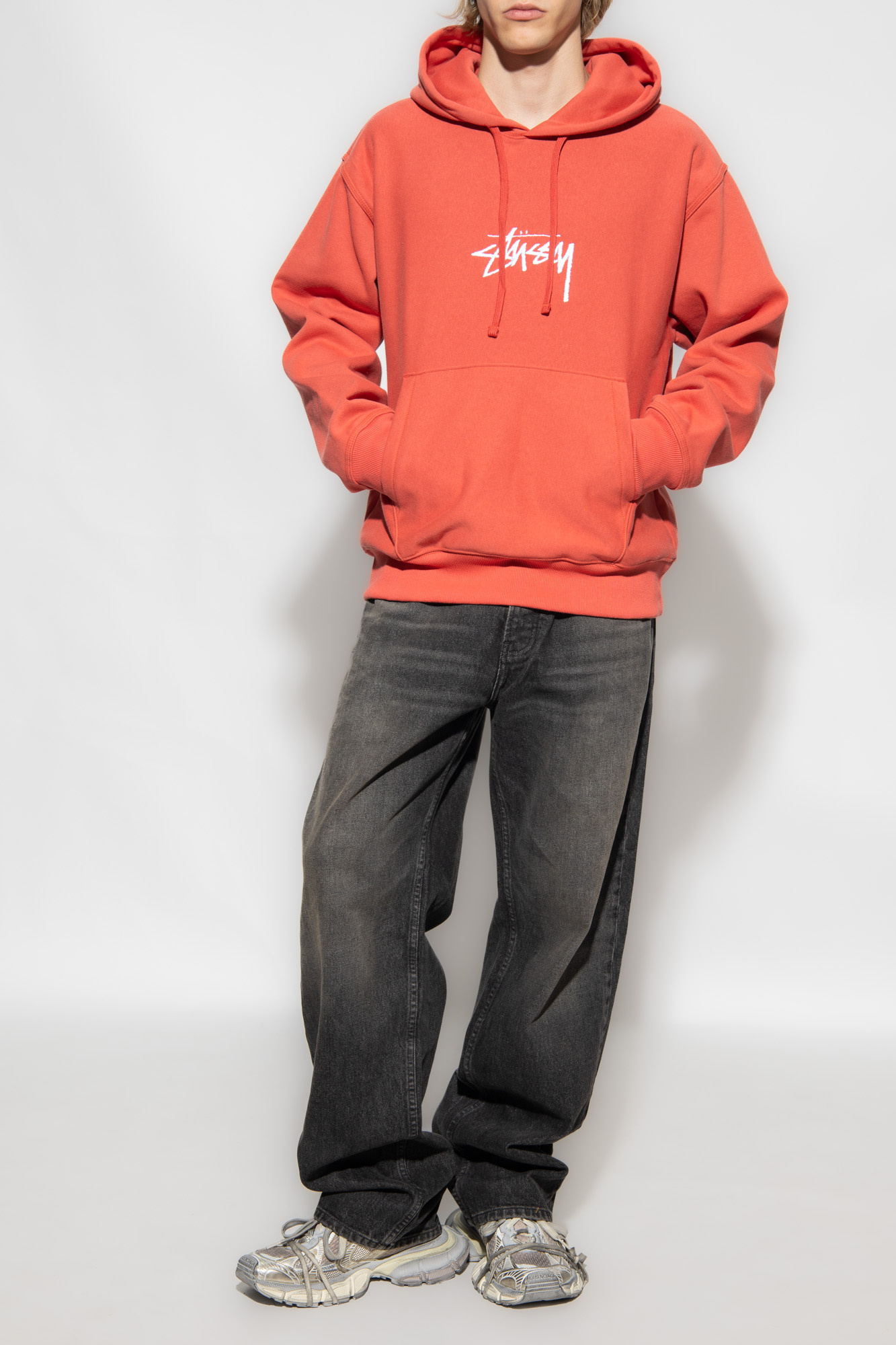 Orange hot sale stussy jumper